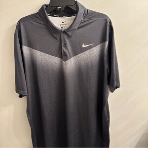 Nike Men's Charcoal Dri-FIT Polo
